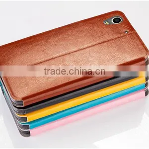 High Quality MOFI Rui Series Slim Flip Stent Phone Stand Original PU Leather Case Cover For HTC Desire 728 5.5inch TB-0125 thumbnail-1