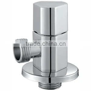 Zinc Alloy Angle Valve, Polish and Chrome Finish, M1/2"-M1/2" thumbnail-1