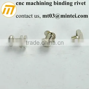 Cnc Machining Nickel Plated Binding Rivet thumbnail-1