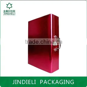 Fashion Luxury Beauty Leather Wooden Cosmetic Box thumbnail-2