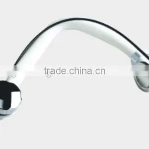 Solid Brass Head Overflow Drain for Baths With Flexible Plastic Tube thumbnail-1