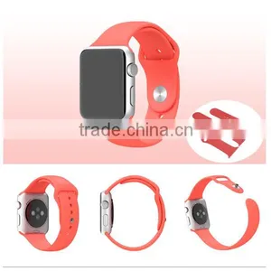 HOT Factory Price 38mm/42mm Colorful Silicon Watch Strap for Apple Watch thumbnail-1