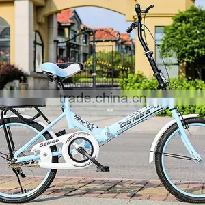 20 Inch High Quality Aluminum Alloy Folding Bike / Single Speed Folded Bicycle thumbnail-3