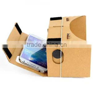 High Quality DIY Magnet Google Cardboard Virtual Reality VR Mobile Phone 3D Viewing Glasses For 5.0" Screen Google VR 3D Glasses thumbnail-3