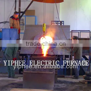 3Ton Industrial Electric Melting Furnace Hydraulic Tilting Furnace thumbnail-4