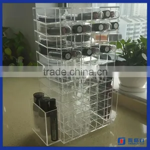 2016 Factory Directly Acrylic Spinning Lipstick Tower / Acrylic Lipstick Stand Holder Storage thumbnail-1
