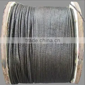 Factory Supply 8x7+1x19 Ungalvanized Steel Wire Rope thumbnail-2