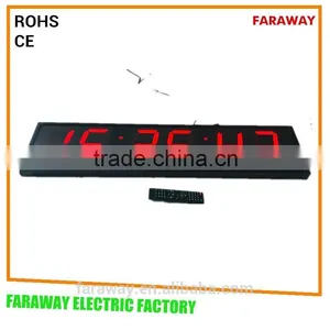 6"&7" Large Red Remote Led Digital Timer Clock With Countdown/countup Function for Sports thumbnail-1