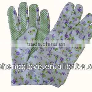 Garden Cotton PVC Gloves,; Pvc Dot Cotton Glove; Garden Gloves thumbnail-1
