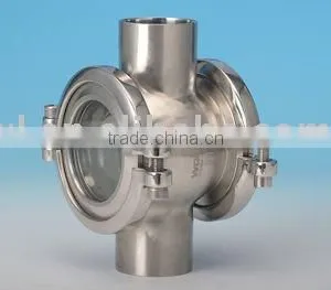 Sanitary SS Four-way Spherical Sight Glass Direct Factory thumbnail-1
