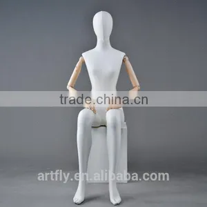 Fabric Covered Sitting Female Mannequins Manufacturer thumbnail-3