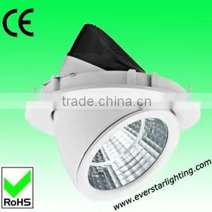 2015 New Hot Square Aluminium Body 230V 30W RA > 80 2400 Luminous 24 Degree 1 Pc Cob Led Downlight thumbnail-1