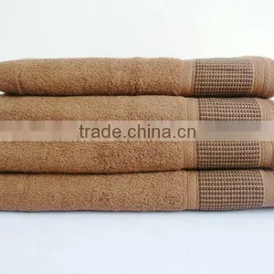 100% Cotton Border Towel thumbnail-1