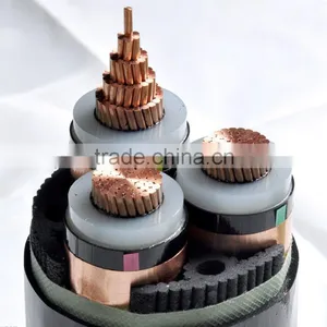 Al/Cu Conductor 25 mm XLPE Insulated Thin Steel Wire Under Armoured PVC Sheath Power Cable thumbnail-1