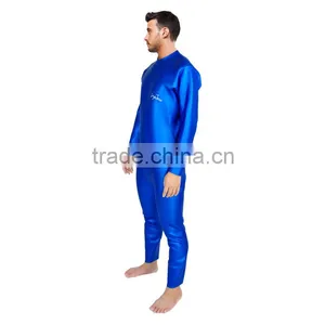 Blue Long Sleeve CR Neoprene Diving Wetsuit Full Wetsuit for Surfing thumbnail-3