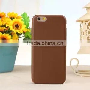 Solid Color PU Mobile Phone Back Case For IPhone 6s Plus thumbnail-5