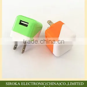 110-240V Universal Portable Phone Charger 5V 1A US Folding Plug Cellphone Wall Charger for IPhone 5S 6 thumbnail-1
