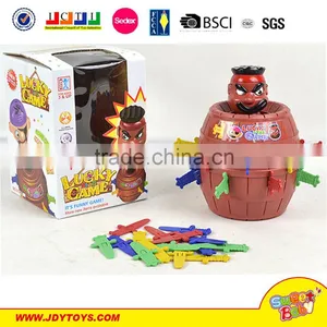 Plastic Pirate Bucket Funny Lucky Crazy Toy Catch Ball Game thumbnail-1