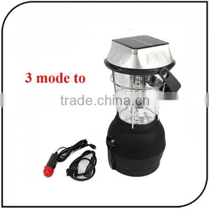 32 Led Powered by Hand Crank AAA Battery Solar Pannel Emergency Led Solar Camping Lantern Lamp thumbnail-5