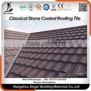 Low Price Natural Stone Coated Roof Tiles Type of Roofing Sheets Building Steel Sheet Metal thumbnail-3