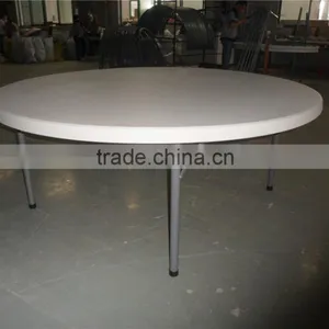 6ft Round Plastic Folding Table thumbnail-2