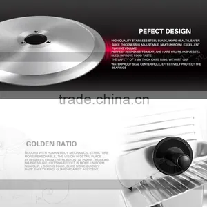 Slicing Machine Commercial Stainless Steel Slicer 110V or 220v Semi-automatic Slicing Machine thumbnail-2