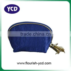 Blue Shantung Cosmetic Bag thumbnail-1