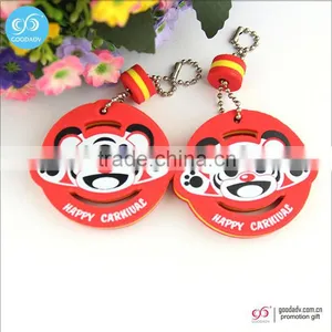 Guangzhou Keychain Manufacturers Low Price Custom Logo Eva Foam Plastic Key Holders thumbnail-1