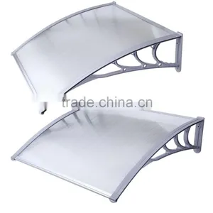 SILVER WING DIY Manual Type Double Polycarbonate Door Awning thumbnail-3