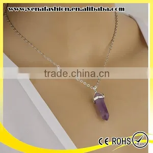 Sample Order Glass Bullet Rectangle Cheap Necklace Pendants thumbnail-4