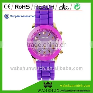 Analog Japan Movement Silicone Fancy Ladies Geneva Watch thumbnail-6