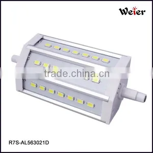 Zhejiang Factory LED R7S 118mm 10W 21SMD 5630 85-265V AC 6000K Light Led Lamp Garden Light Two Years Warranty CE RoHS Approved thumbnail-1