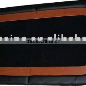 Great Two-foldable Poker Table Top With Luxury Inartificial Wood Armrest thumbnail-1