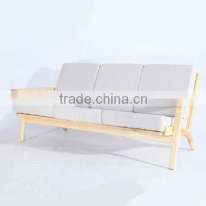 Solid Hotel Furniture Hans J Wegner Plank Sofa 3 Seater thumbnail-1