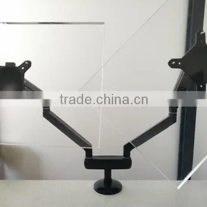 Dual Monitor Desktop Mount w/ Full Quick Release Arms Dual Monitor Arm Stand thumbnail-3