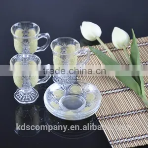 6PCS Set Glass Tea Mug With Holder thumbnail-4