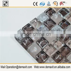 Wall and Floor Glossy and Matt Square Glass Mix Stone Mosaic thumbnail-3