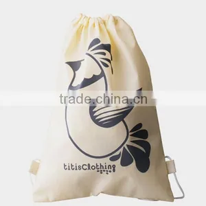 White 210D Drawstring Shoes Bag With Cotton Rope thumbnail-3