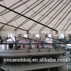 Cable Net Tension Membrane Structure Roof With Permanent PTFE Coated Fiber Glass Fabric for Yurt Tent thumbnail-3