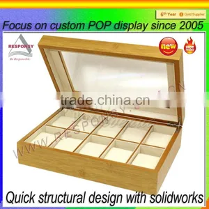 Wood Material Cigarette Display Box Display Stand for Cigarettes thumbnail-2