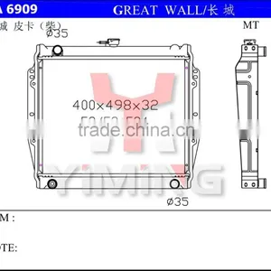 Radiator Fro Great Wall Wingle/Deer/Hover/Haval,1301100XP21AA,1301100-P00-B1 thumbnail-1