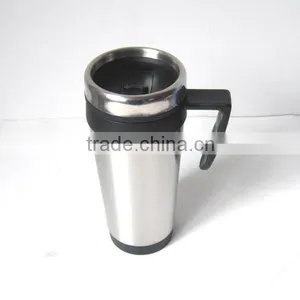 Double Wall Stainless Steel Plastic Tumbler With Handle thumbnail-1