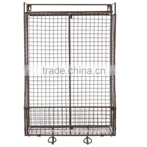 Wall Mounted Collapsible Metal Wire Mesh Storage Basket thumbnail-2