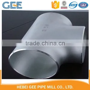 Asme Standard Bevel Ends Black Steel Pipe Fitting Sch40 Tee thumbnail-2
