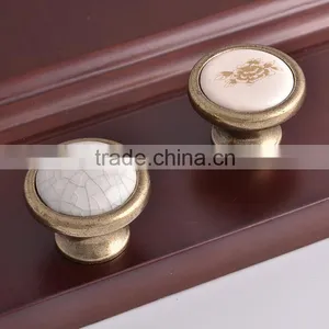 China Wholesale Circular Brushed Zamak Zinc Alloy Home Garden Cabinet Kitchen Wardrobes Furniture Closet Knobs and Pull Handles thumbnail-1
