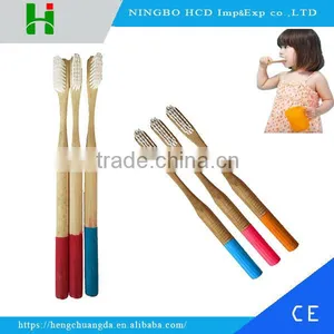 100% Biodegradable Wooden Adult and Kid Bamboo Toothbrush thumbnail-1