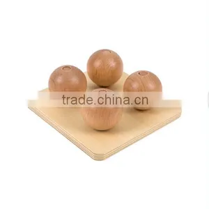 Montessori Educational Baby Toys Beech Wood Balls on Small Pegs thumbnail-1