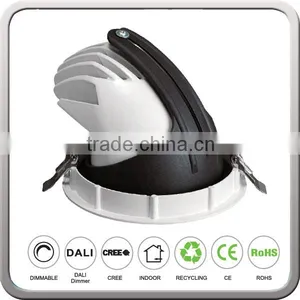 10W 20W 30W 40W 50W High Power Rotating Round LED COB Downlight Rotatable Shop Ceiling Lights thumbnail-2