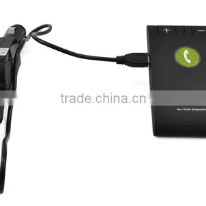 2015 Best Selling Aux Usb Handsfree Bluetooth 4.0 Stereo Audio Bluetooth Car Kit for Sunvisor thumbnail-5