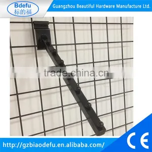 Chrome/White/Black Gridwall Hook Item With Ball Stops thumbnail-1